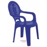Cadeira Infantil Catty em Polipropileno Estampado - Azul