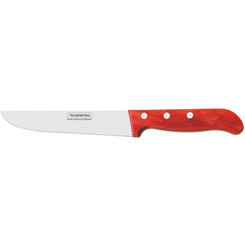 21127078 - faca polywood vermelha grande para carnes
